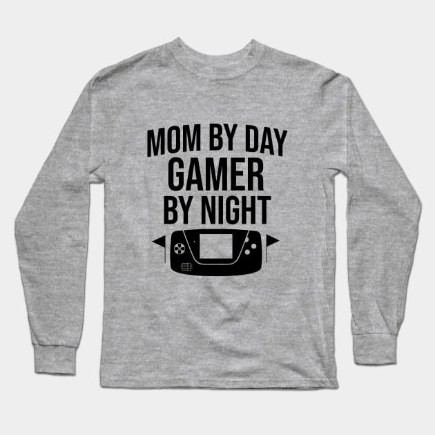 Mom by day gamer by night Long Sleeve T-Shirt by cypryanus